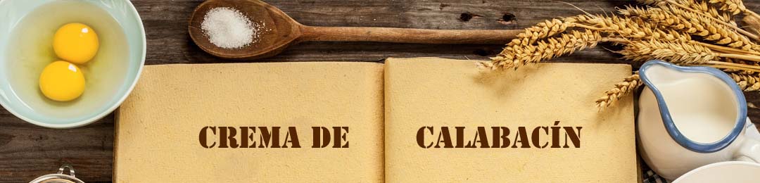portada de la página de crema de calabacín